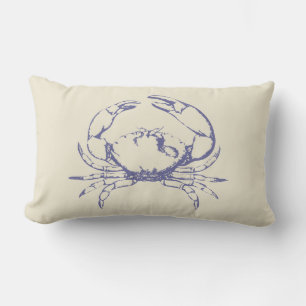 Blue Crab Lumbar Pillow
