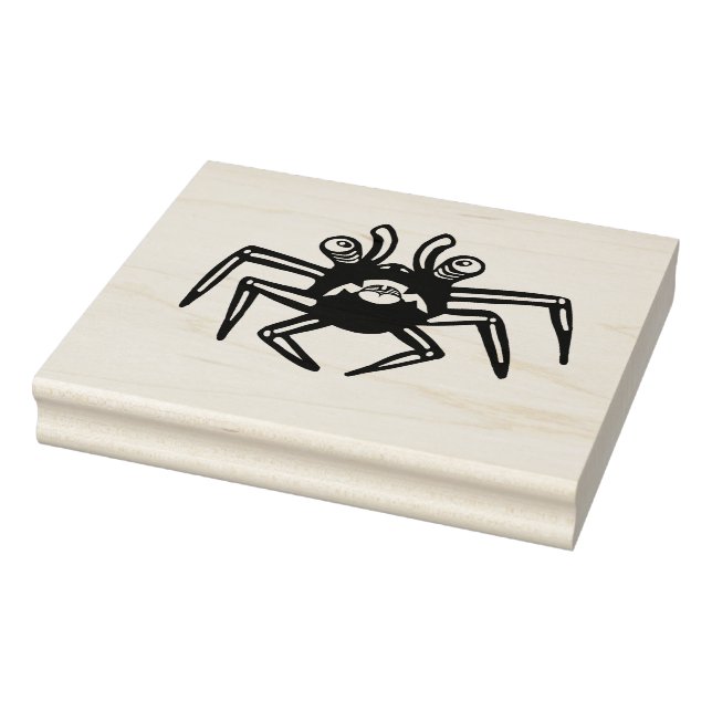 Blue Crab Monster Design Rubber Stamp (Stamp)