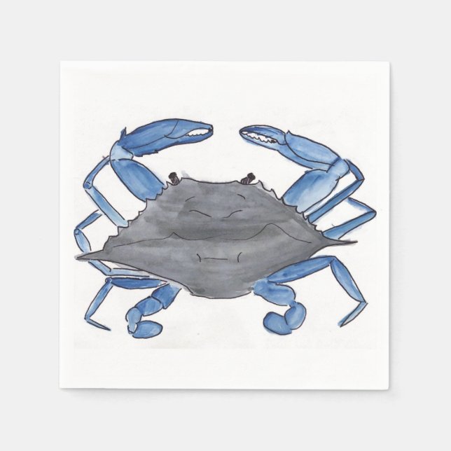 Blue Crab  Napkin (Front)