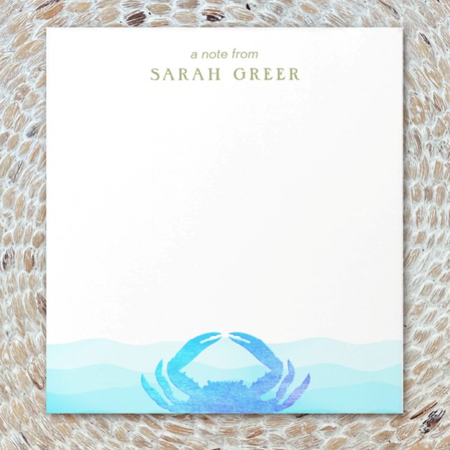 Blue Crab Notepad (Creator Uploaded)