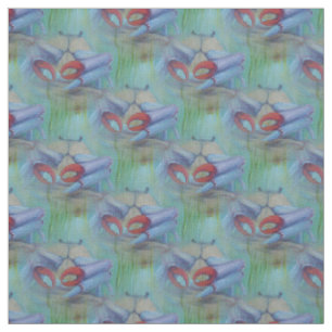 Blue Crab Ocean Seascape Fabric