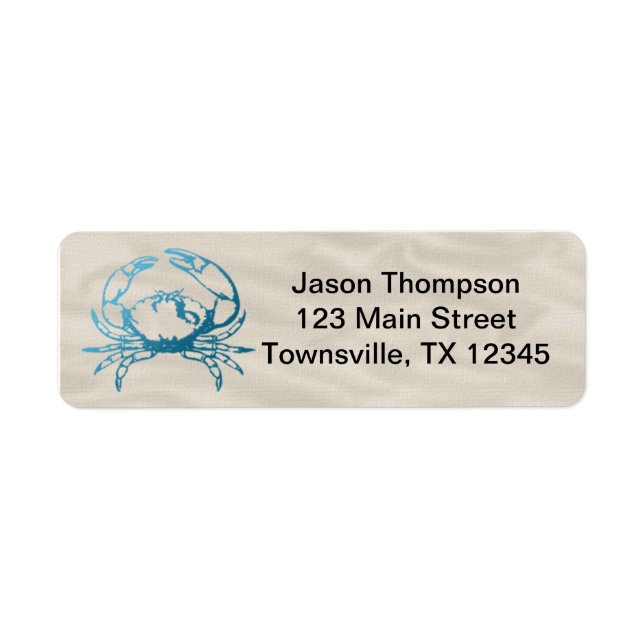 Blue Crab on Linen (Front)