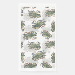 Blue Crab Pattern Napkin