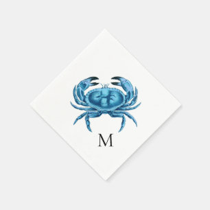 Blue Crab Personalized Napkin