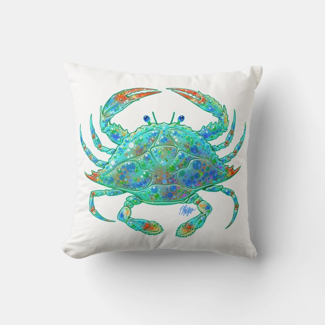 Blue Crab Pillow (Front)