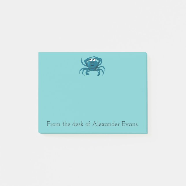 Blue Crab Post-it Notes (Front)