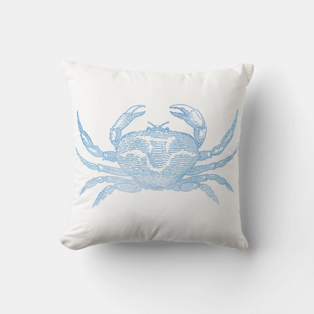 Blue Crab Throw Pillow (Front)