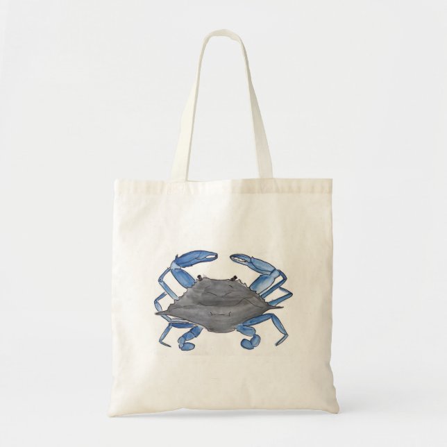 Blue Crab Tote Bag (Front)