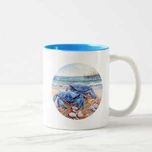 Blue Crab  Two-Tone Coffee Mug