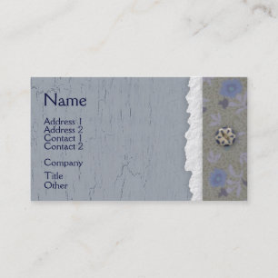 Blue Crackle Business Card