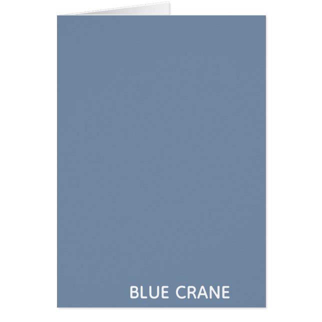 Blue Crane blue color name (Front)