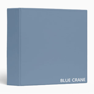 Blue Crane blue colour name Binder