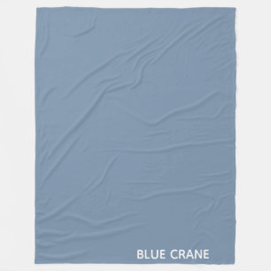Blue Crane blue colour name Fleece Blanket