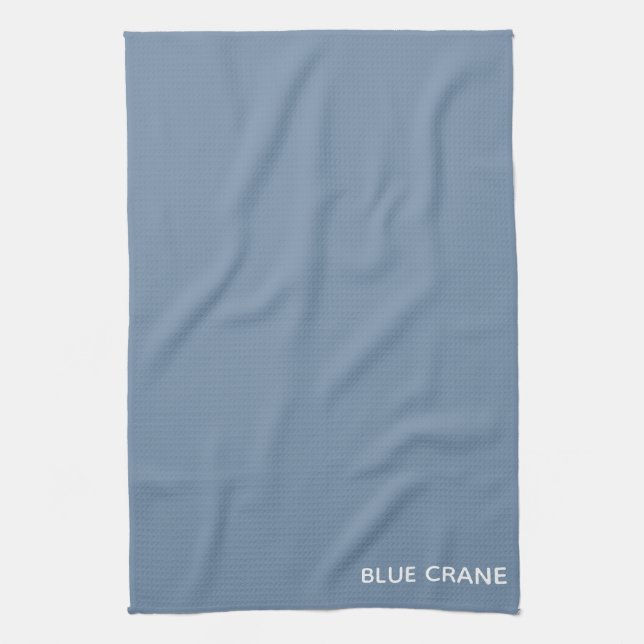 Blue Crane blue colour name Kitchen Towel (Vertical)