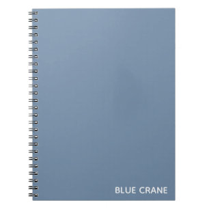 Blue Crane blue colour name Notebook