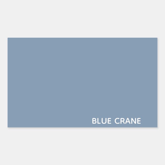 Blue Crane blue colour name Sticker (Front)