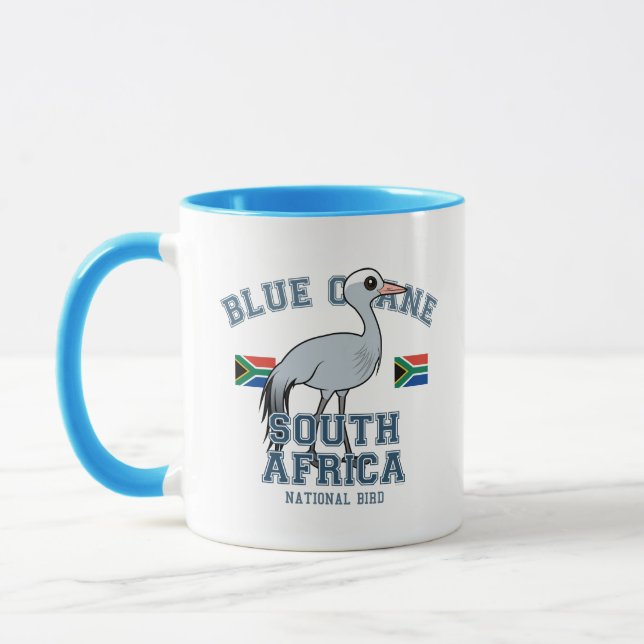 Blue Crane of South Africa Mug (Left)