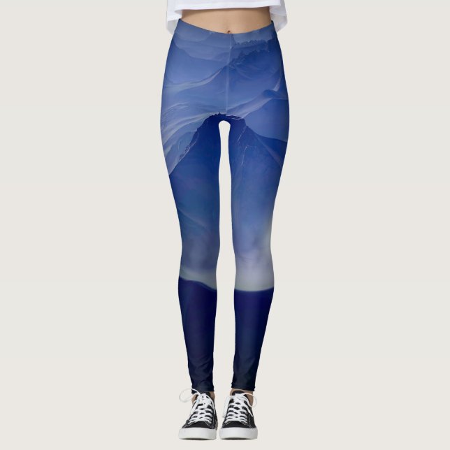 Blue Crater Leggings (Front)