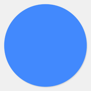  Blue (Crayola) (solid colour)   Classic Round Sticker
