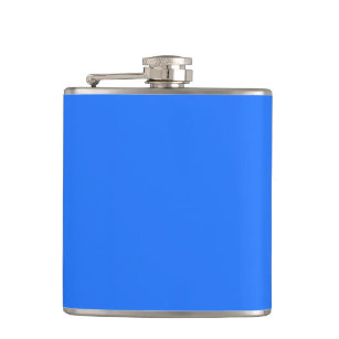  Blue (Crayola) (solid colour)   Hip Flask