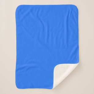  Blue (Crayola) (solid colour)   Sherpa Blanket