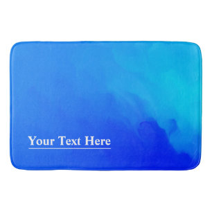 BLUE CREATE UR WON DOORMAT BATH MAT