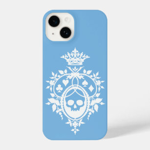 Blue Crest with Skull and Cardsuits iPhone 14 Case