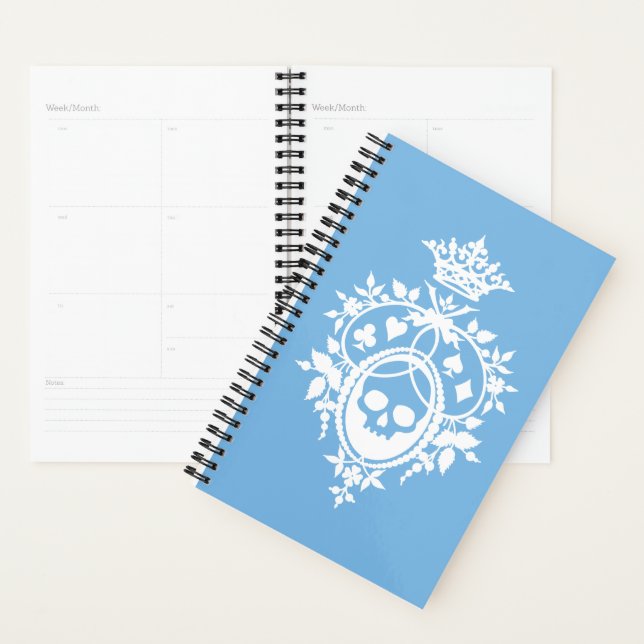 Blue Crest with Skull and Cardsuits Planner (Display)