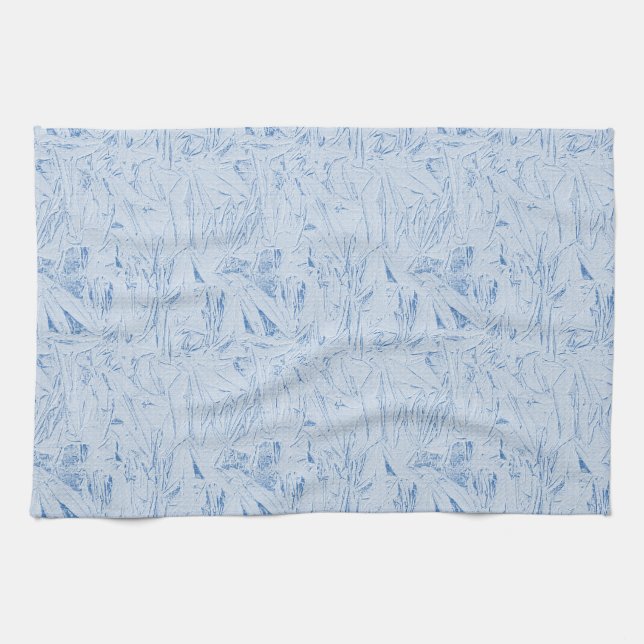 Blue Crinkle Texture Kitchen Towel (Horizontal)