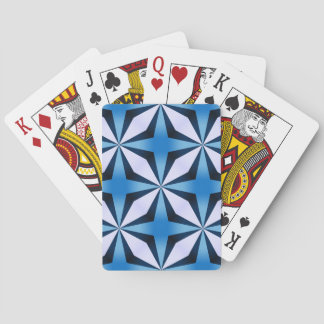 Blue Criss cross Playing Cards