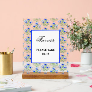 Blue Crocuses Acrylic Sign