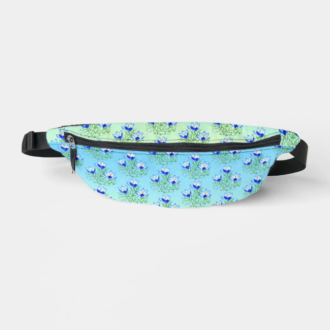 Blue Crocuses Fanny Pack (Front)