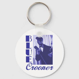 Blue Crooner Keychain
