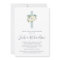 Blue Cross and White Flowers | Boy Baptism