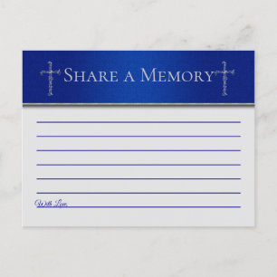 Blue Cross Christian Share a Memory Invitation Postcard