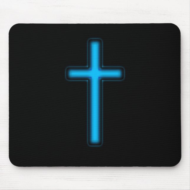 Blue Cross Mouse Pad (Front)
