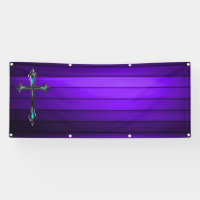 blue cross purple plank Long blank church