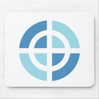 Blue Cross Symbol Mouse Pad