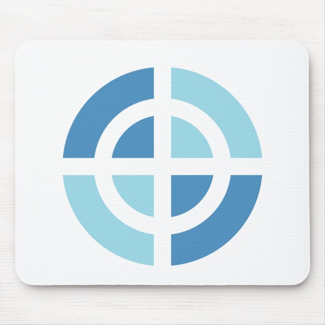 Blue Cross Symbol Mouse Pad (Front)