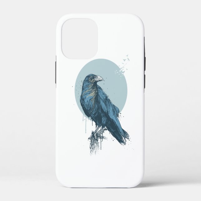Blue crow barely there iPod case (Back)