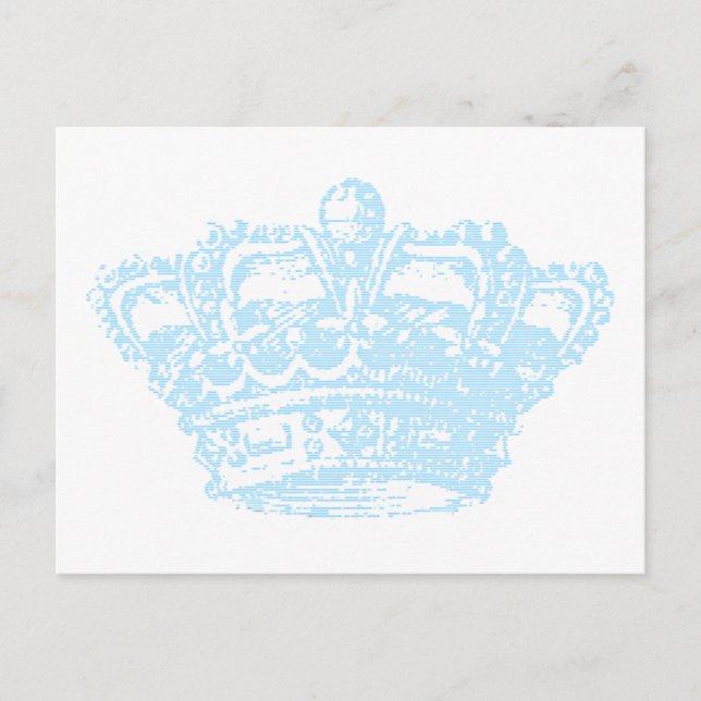 Blue Crown Postcard (Front)