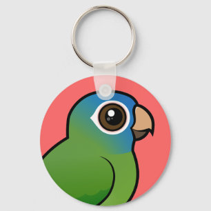 Blue-crowned Conure Keychain