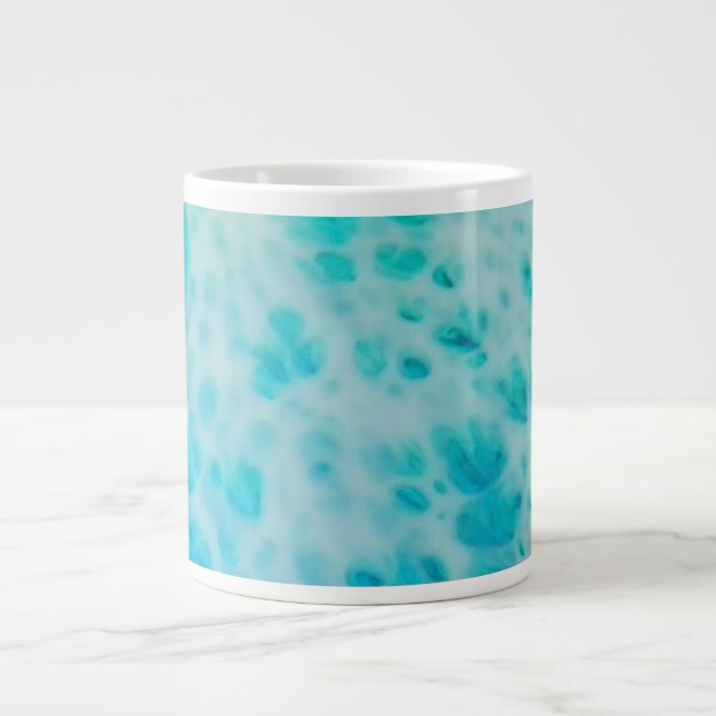 Blue Crush - Abstract Coastal Artwork  Large Coffee Mug (Front)