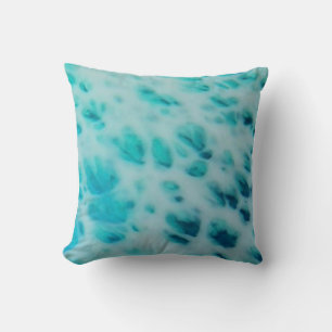 Blue Crush - Abstract Coastal Artwork  Throw Pillow