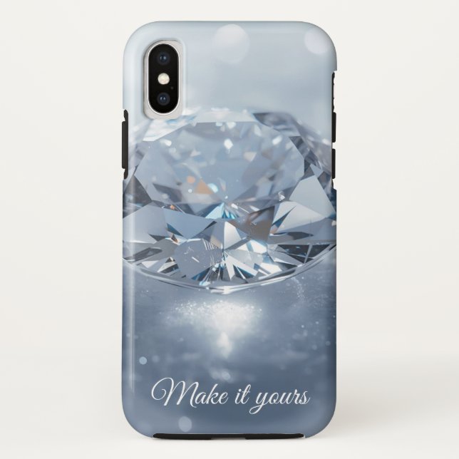 Blue Crystal Art Coque - Personnalisé pour Signiin (Dos)