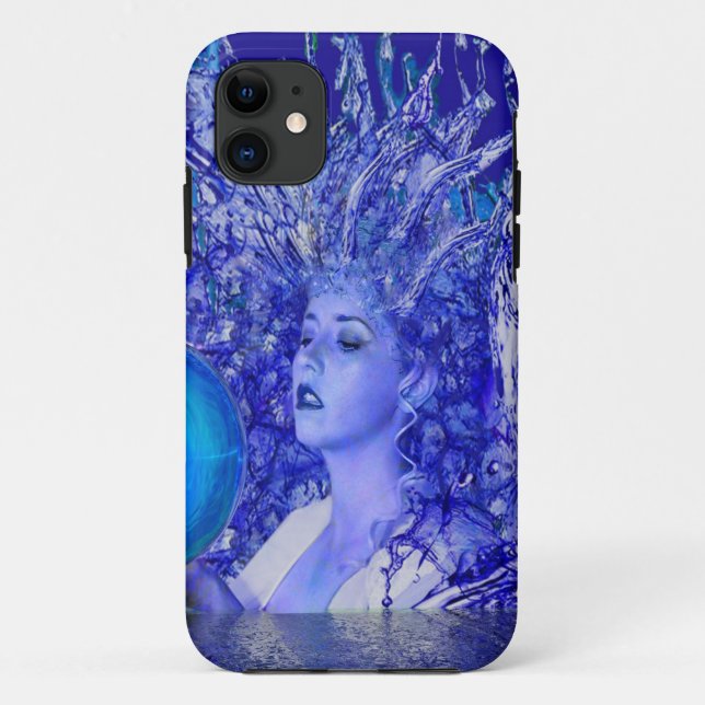 Blue Crystal Case-Mate iPhone Case (Back)