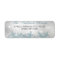 Blue Crystal Snowflake Christmas Address Labels