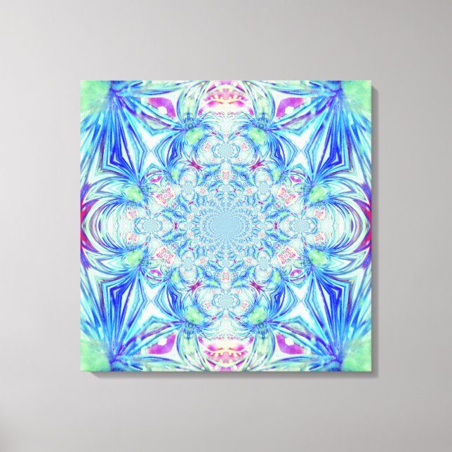 Blue Crystal Wrapped Canvas (Front)