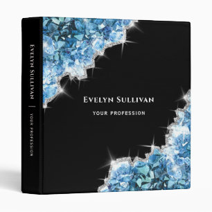 Blue crystals binder