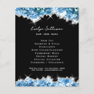 Blue crystals flyer